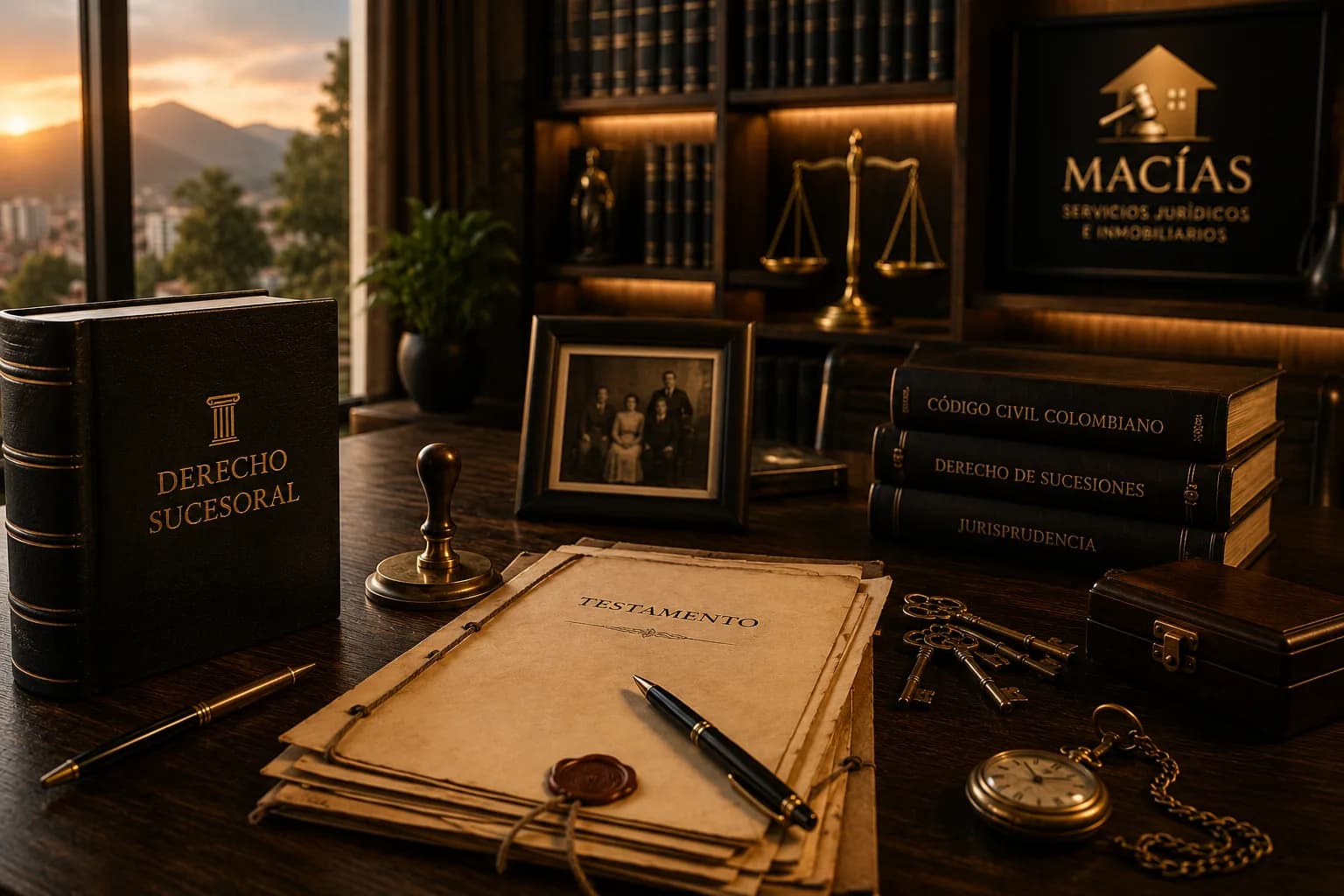 Testamento y códigos de sucesiones sobre el escritorio de MACÍAS para procesos de herencias en Armenia, Quindío Testamento y códigos de sucesiones sobre el escritorio de MACÍAS para procesos de herencias en Armenia, Quindío